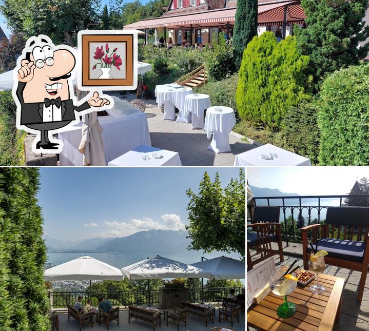 Dai un'occhiata agli interni di Restaurant Le Chalet du Mont-Pèlerin