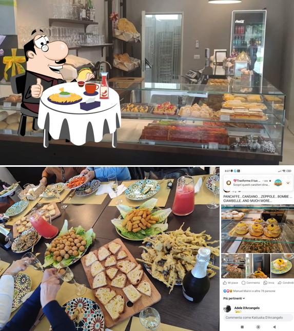 Piatto di formaggi al Pancaffè Cansano