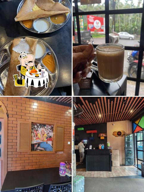 This is the picture showing food and interior at Wezcafe