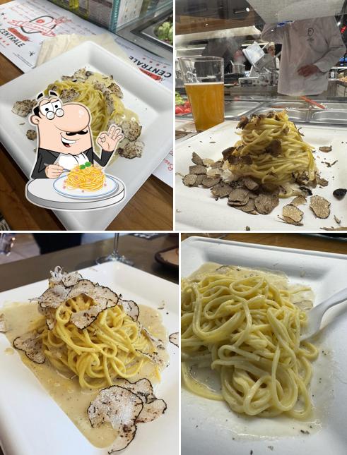 Spaghetti alla carbonara al Savini Tartufi