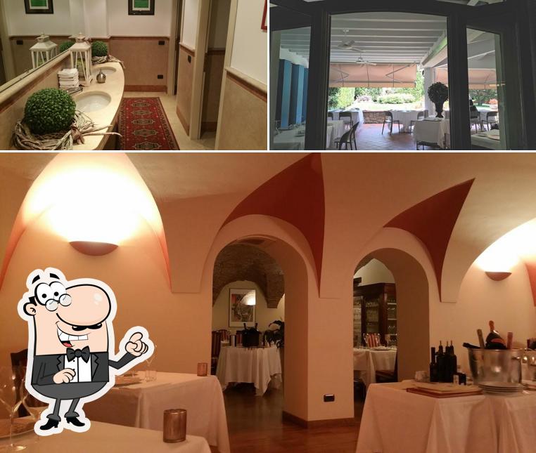 Gli interni di Hostaria Al Portico