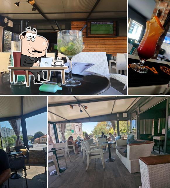 Gli interni di Cacadu cafe