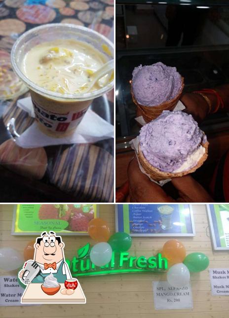 Don’t forget to order a dessert at Natural Fresh Ice Cream