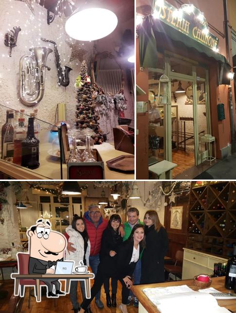 Gli interni di Osteria Il Cannone dal 1900