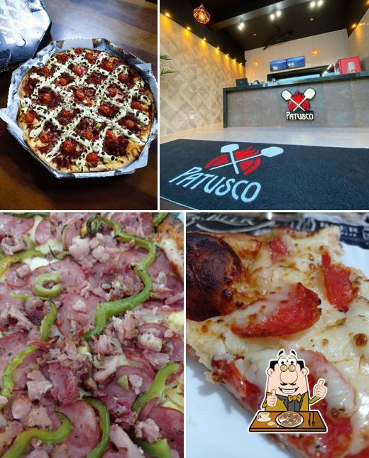 Escolha pizza no Patusco Pizzaria - Barreiro