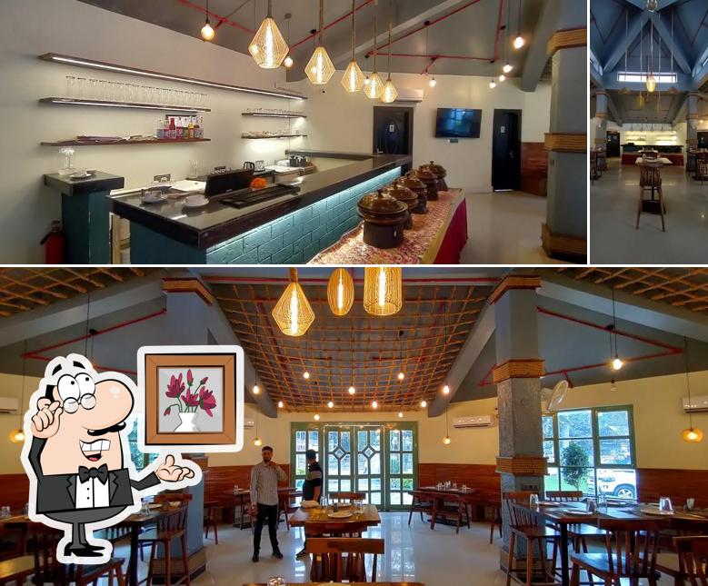 Take a seat at one of the tables at Siddhartha Restaurant