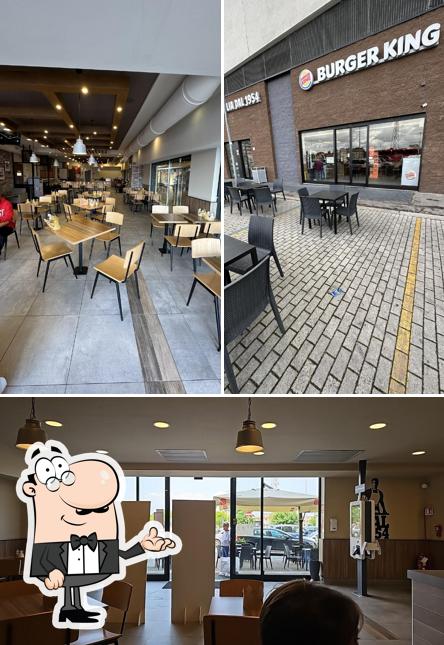 Gli interni di Burger King