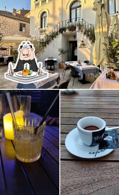 Questa è la immagine che presenta la cibo e interni di Porin Restaurant & Bar