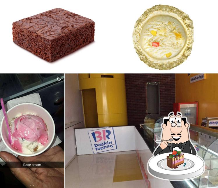 Chocolate cake at Baskin Robbins