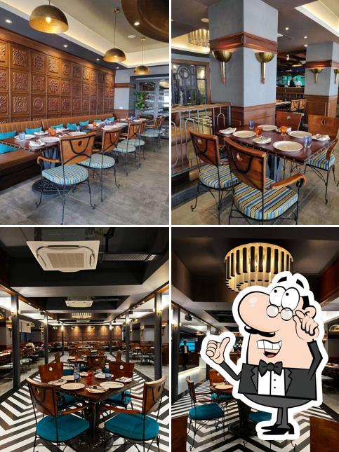 The interior of The Great Kabab Factory Express