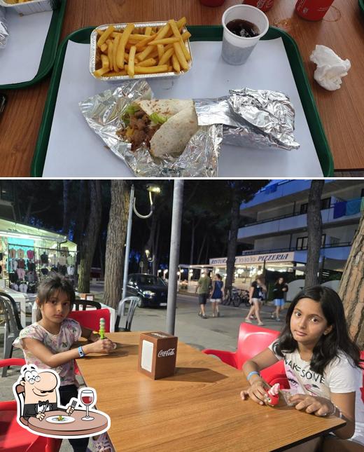 Cibo al Pizza e kebab da Luca