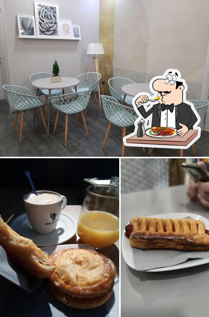 La cibo e interni del ristorante