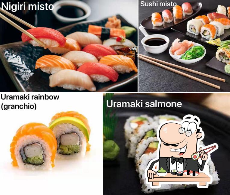 Scegli le varie opzioni di sushi