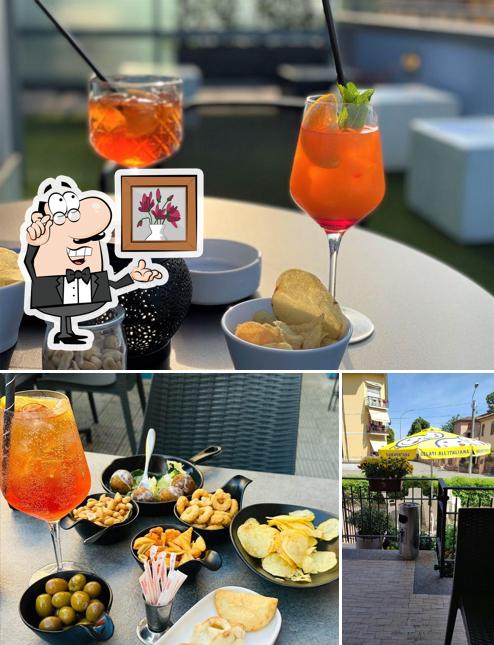 Tra le varie cose da Bar Saint Tropez si possono trovare la interni e cibo