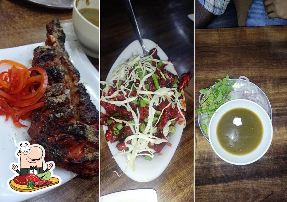Beef carpaccio at New Nawab Seekh Paratha