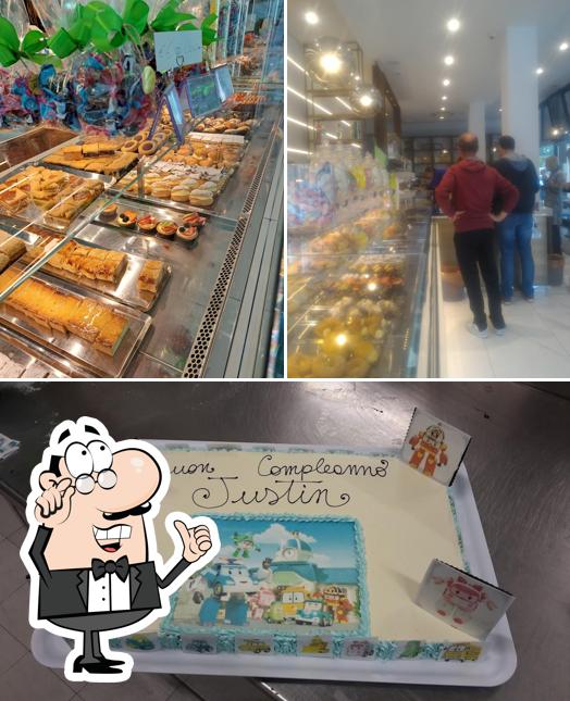 Questa è la foto che mostra la interni e cibo di Pasticceria Adriana Villorba