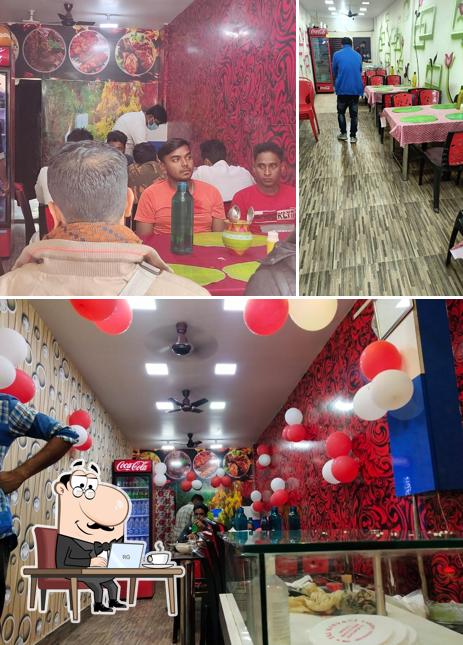 The interior of TAJ BIRYANI