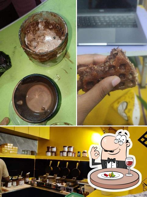 The picture of Waffcha’s food and interior