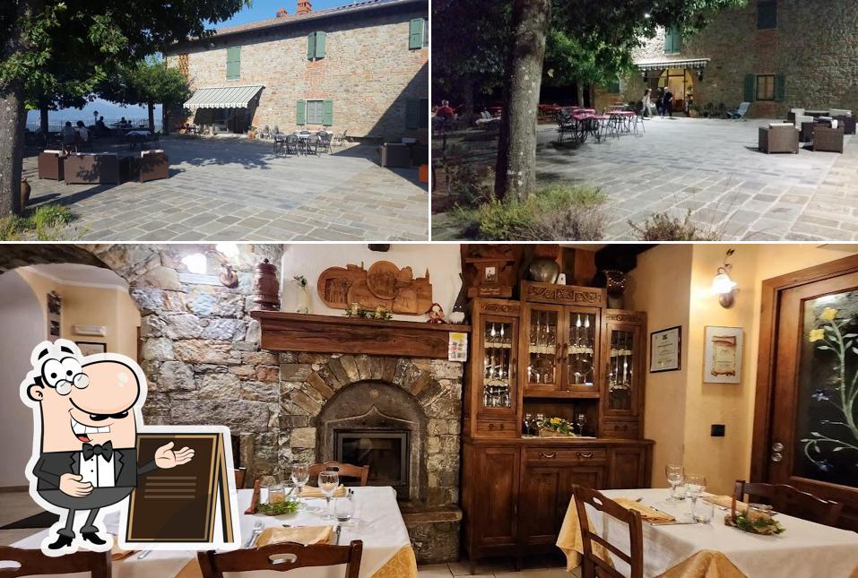 La esterno e interni del ristorante