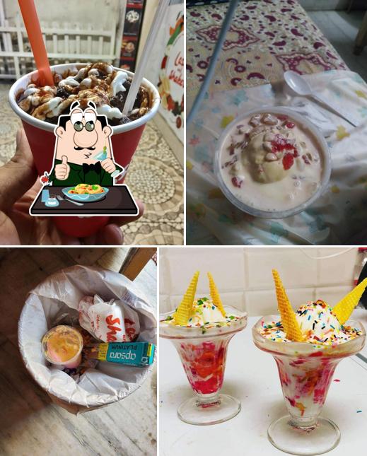 Food at Lassi and Shakes