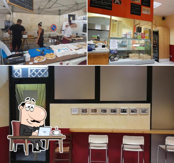 Gli interni di Monaldi piadina e cassoni acquaviva