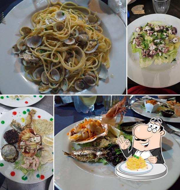 Spaghetti alla carbonara al Ristorante @ Antica Marina