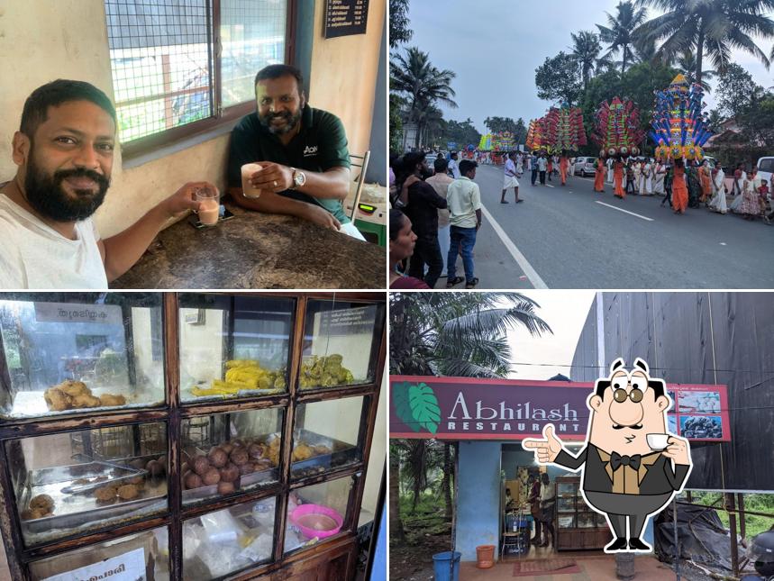 Enjoy a drink at Abhilash Tea Stall