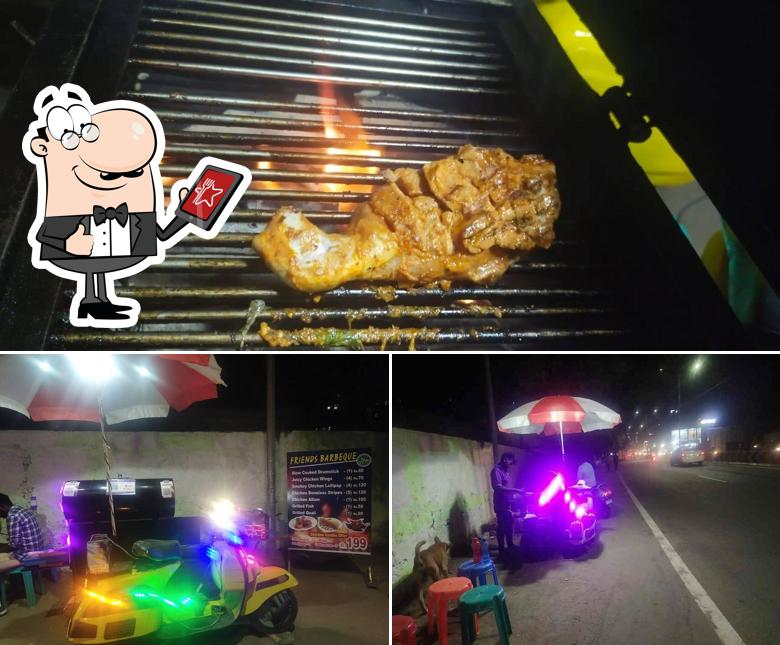 The photo of Friends Barbeque’s exterior and food