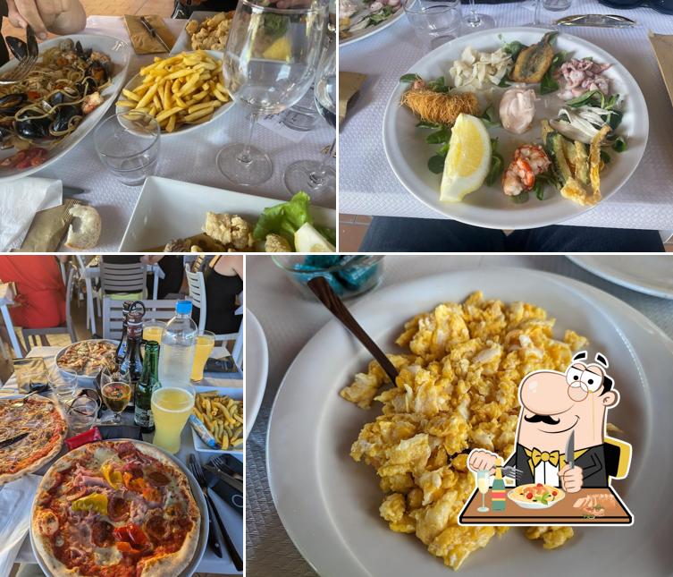 Cibo al Ristorante campeggio spiaggia e mare