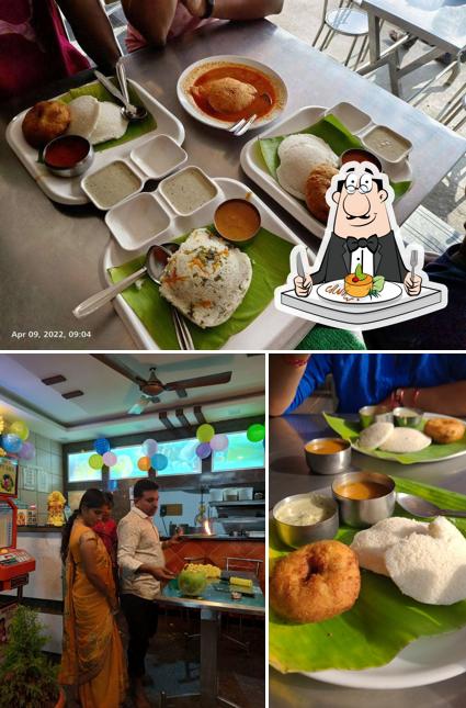 Take a look at the image showing food and interior at Udupi Cafe
