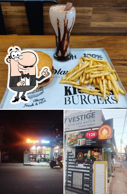 This is the photo displaying exterior and burger at Burger Choice