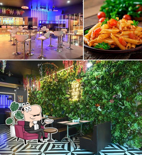 Among various things one can find interior and food at My Dream Restaurant