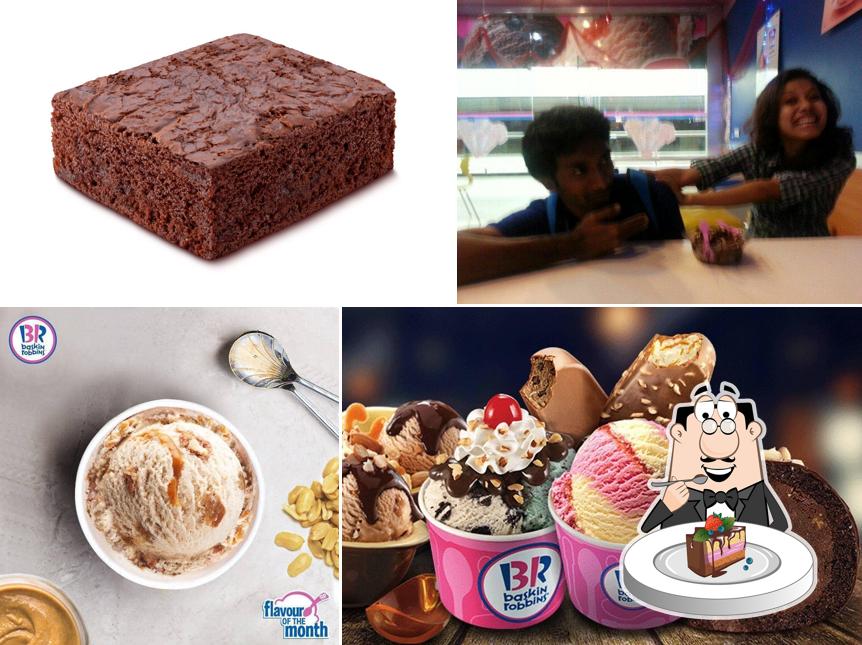 Chocolate cake at Baskin Robbins at EA
