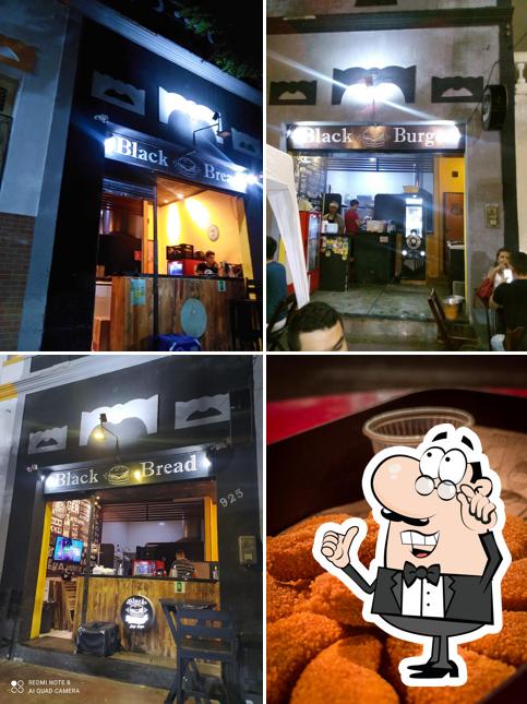 O interior do Hamburgueria Black Bread Burger no Centro - Sobral
