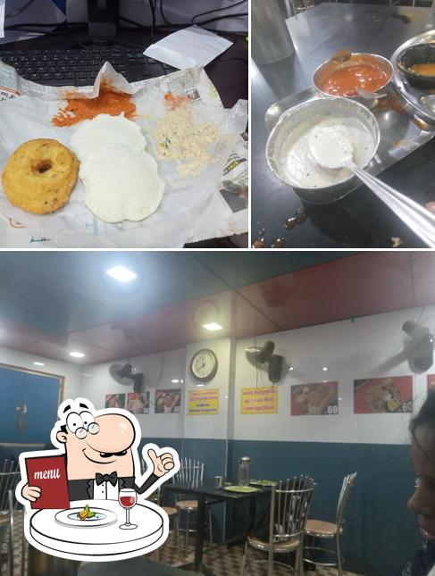 The image of food and interior at Hotel Kasthuri Bavan