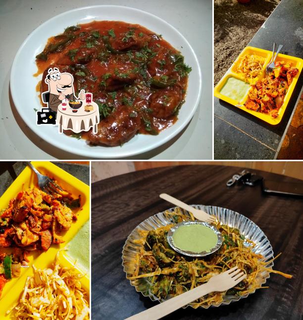 Meals at Madhu's Hungger Care tandoori bites(soya chaap)