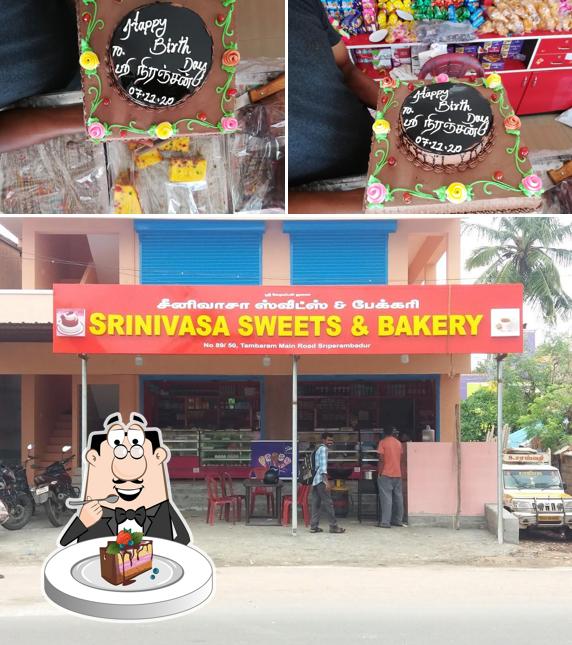 Chocolate cake at Srinivasa sweets and bakery