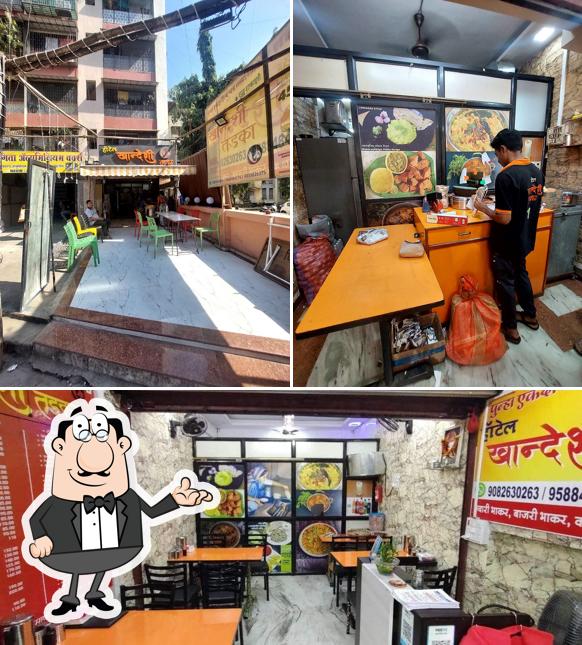 The interior of Hotel Khandeshi Tadka