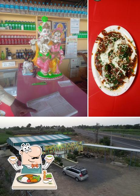The picture of Hotel Girija and Family Restaurant’s food and exterior