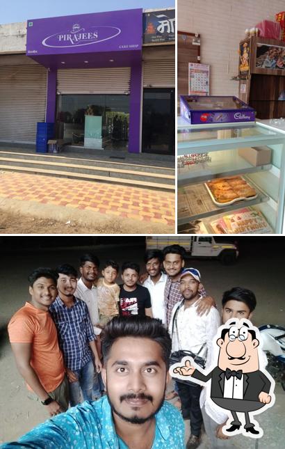 Check out the photo displaying interior and exterior at Pirajee's Cakes