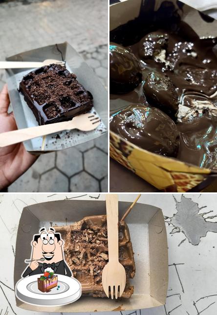 Chocolate cake at Dusky Waffles