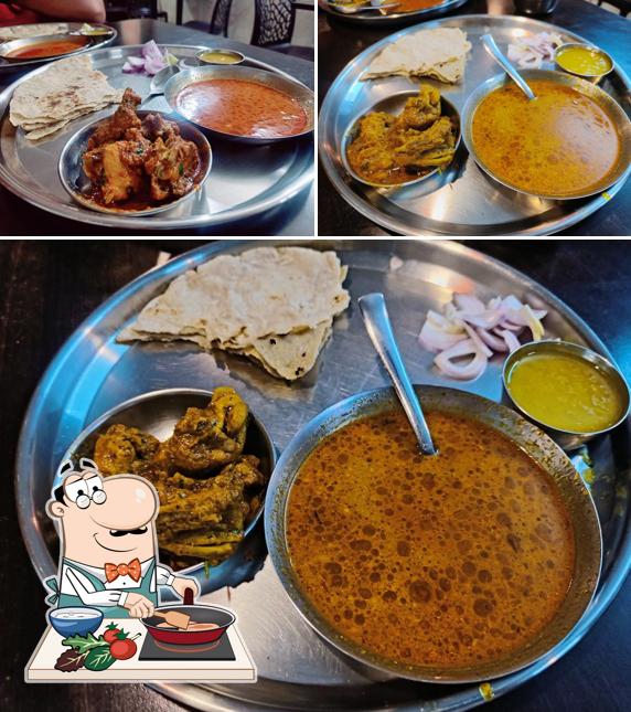 Chicken curry at Hotel Lokruchee (लोकरुची)