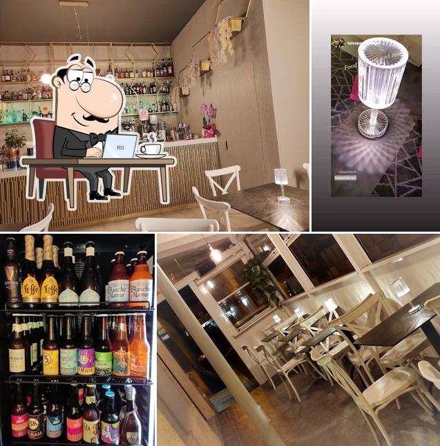 Gli interni di Woodstock Cafè