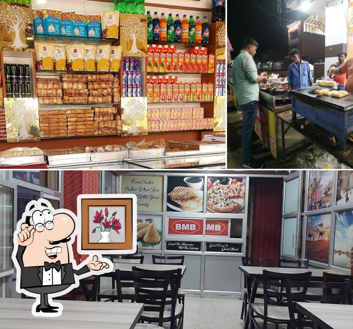The interior of BMB SWEETS & FAST FOOD