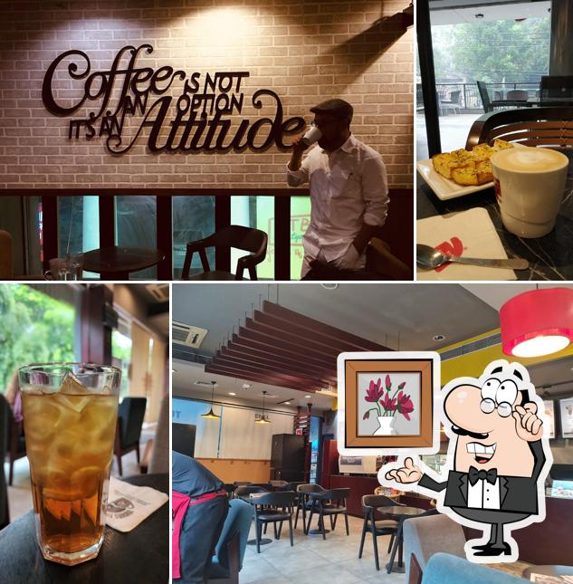 The interior of Café Coffee Day