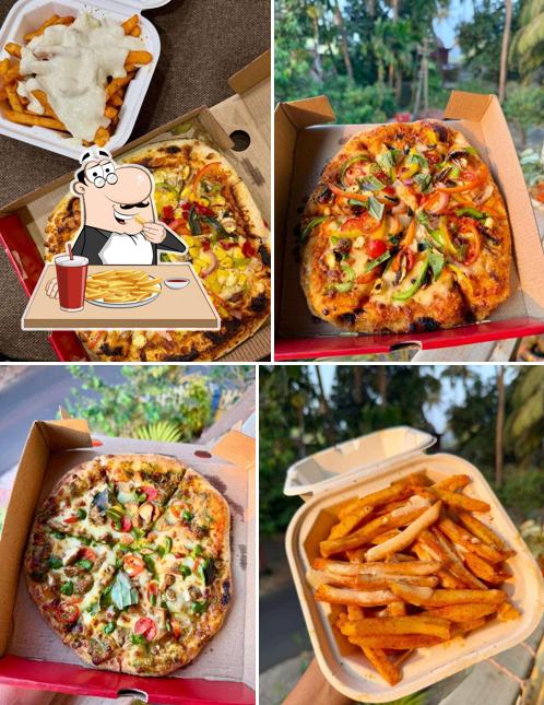 French fries at Backwoods Pizza