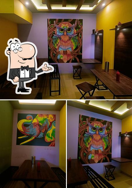 The interior of Thekkans restaurant