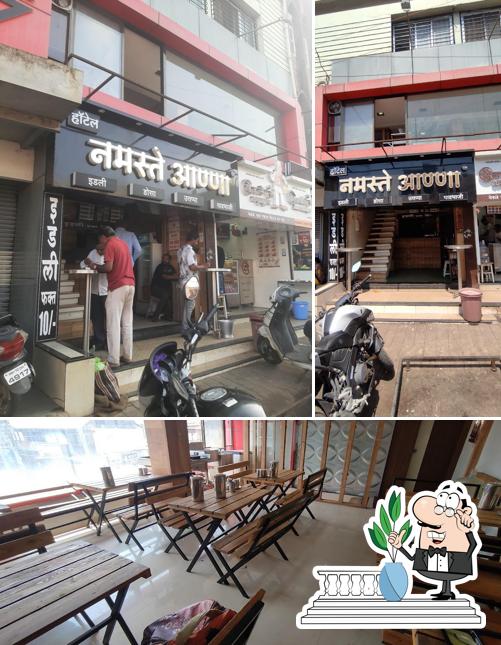 Take a look at the image displaying exterior and interior at Namaste Anna
