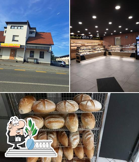 La immagine di esterno e cibo da Pekarna OREX