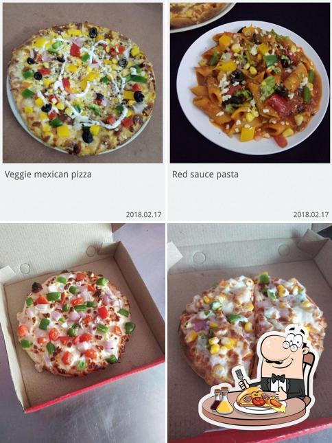 Pick different types of pizza